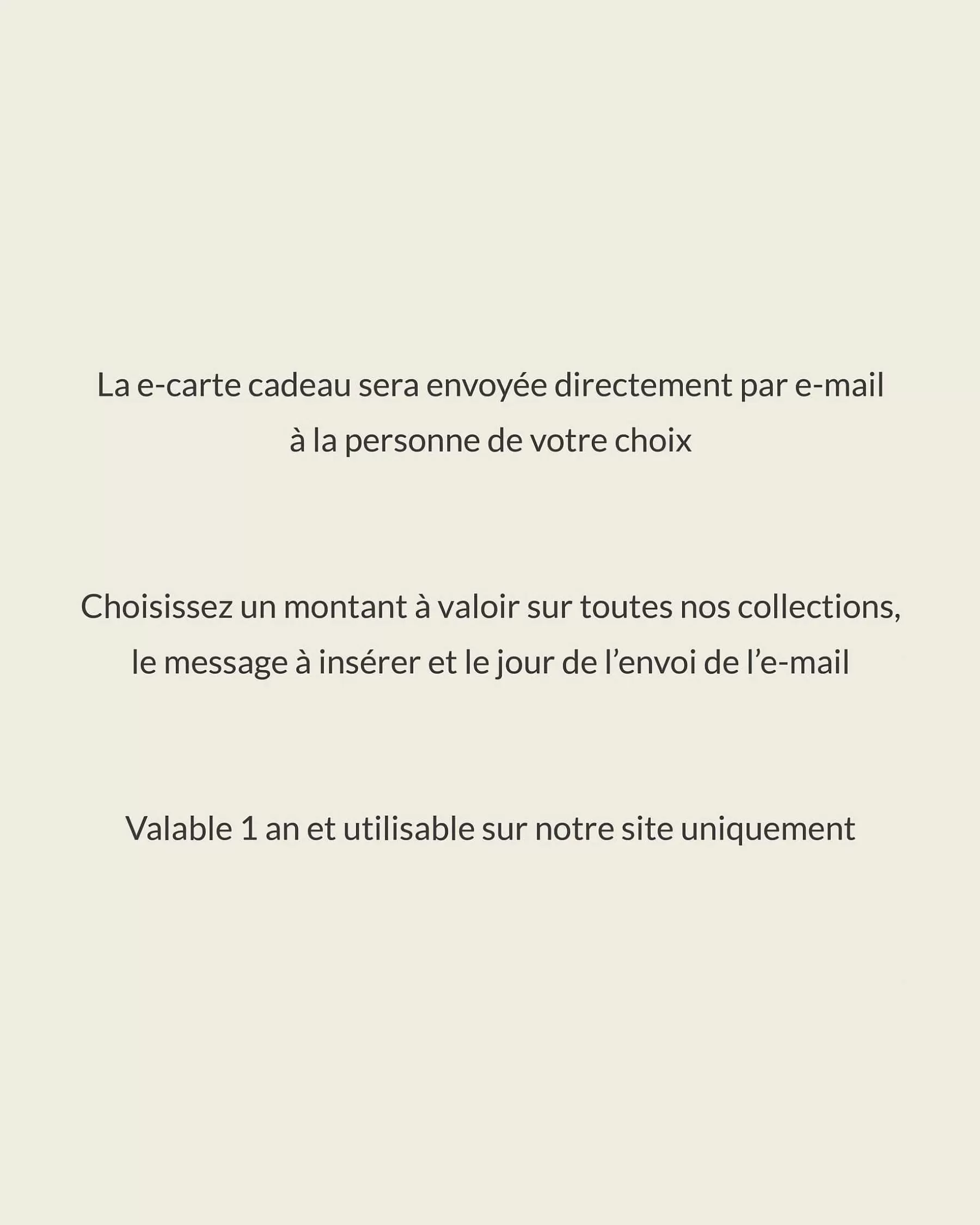 E-Carte Cadeau | Sessùn Sale